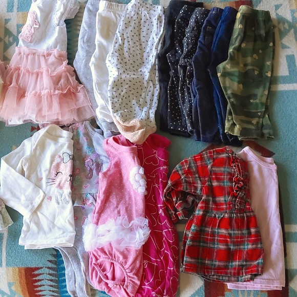 3-6 months girl dresses shirts and pants - Picture 2 of 3